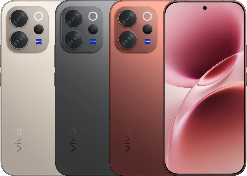Vivo V70 Elite, front and rear view in Authentic Black