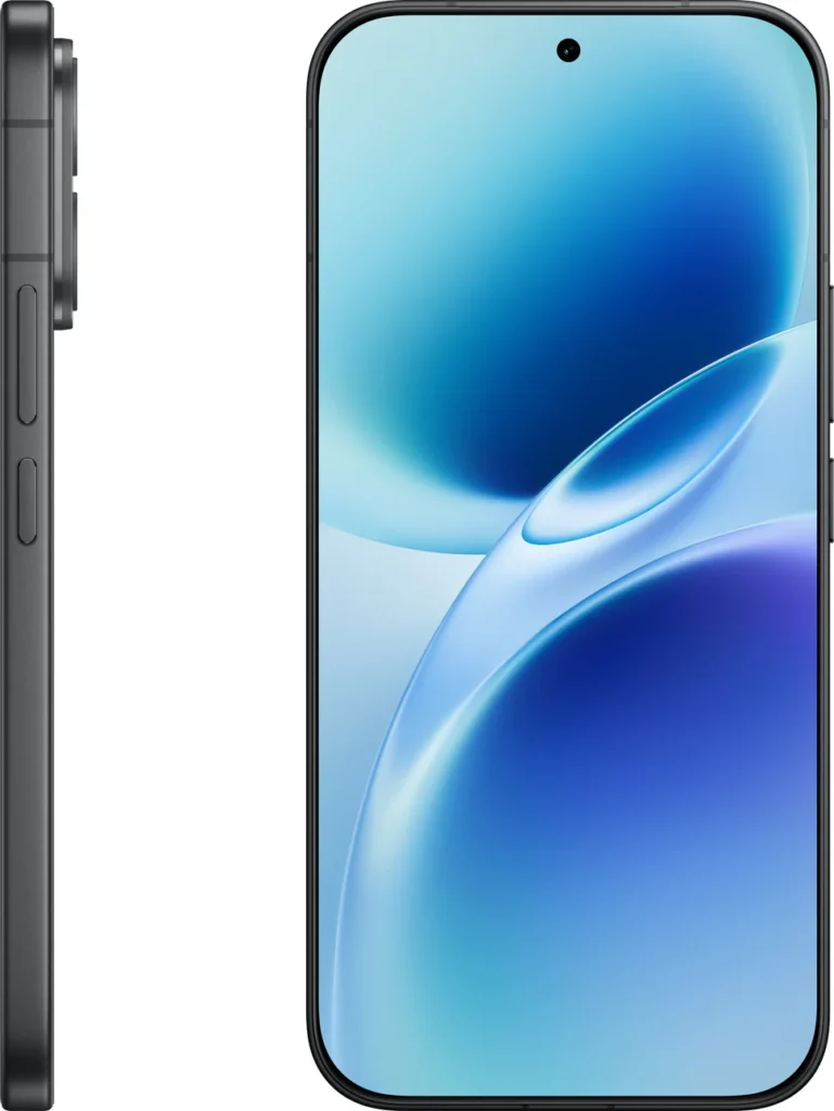Vivo V70 Elite, front and rear view in Passion Red
