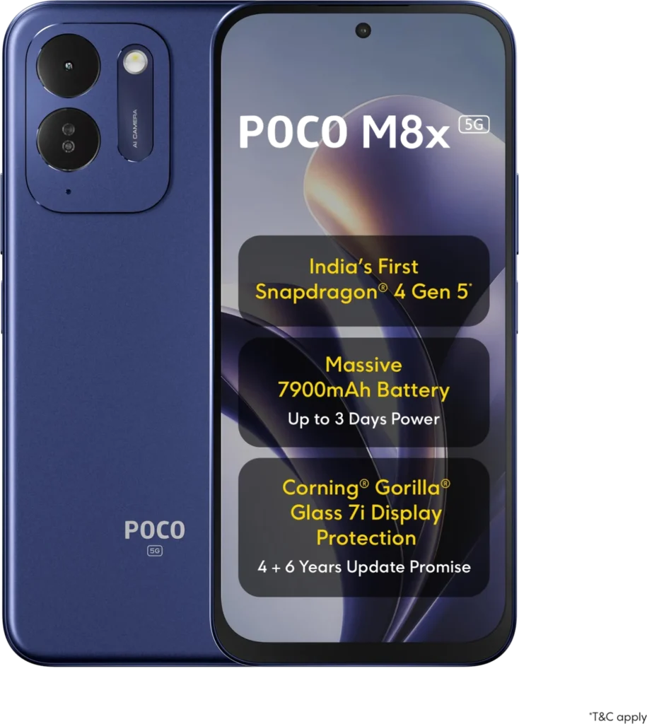 Poco M8x in Blue