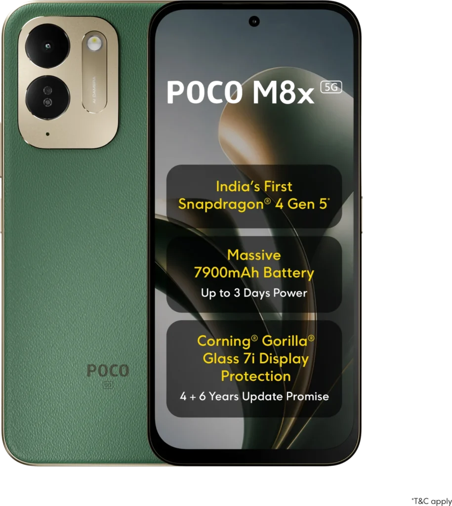 Poco M8x in Leather Green