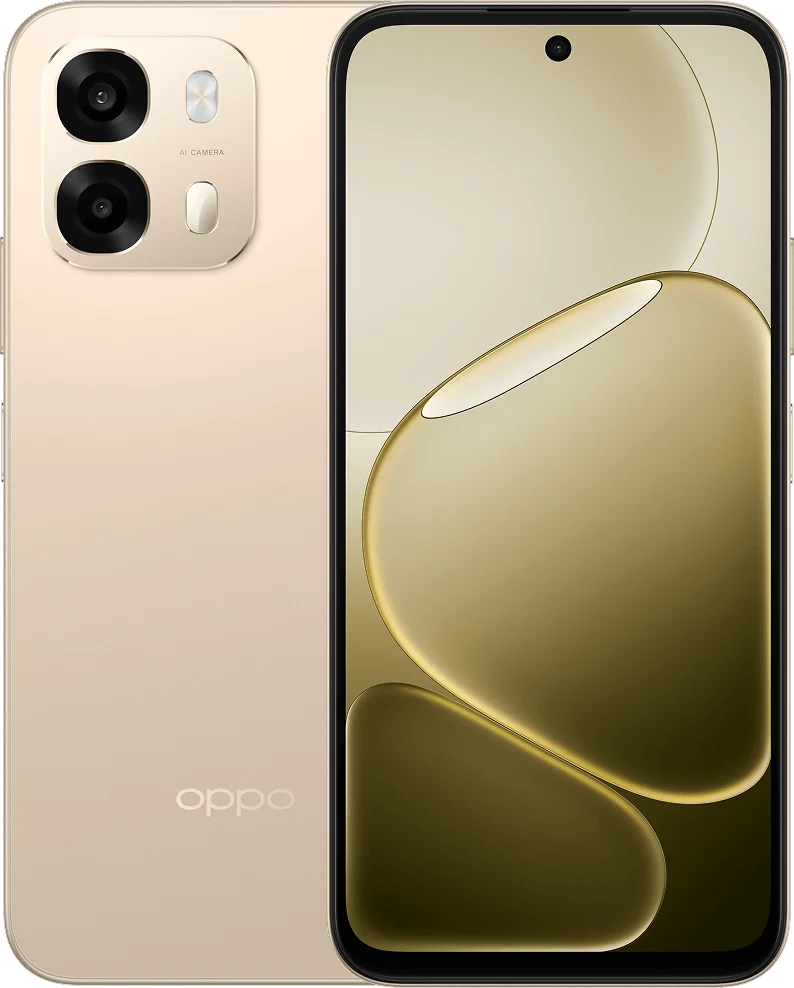 OPPO A6 Pro 5G in Aurora Gold