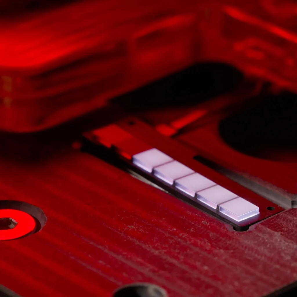Nothing Phone (4a), the Glyph lights, close up