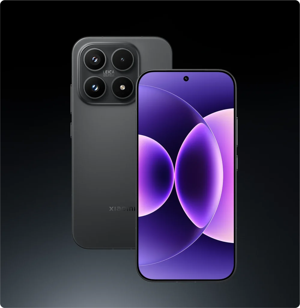Xiaomi 17, in Black, front and back