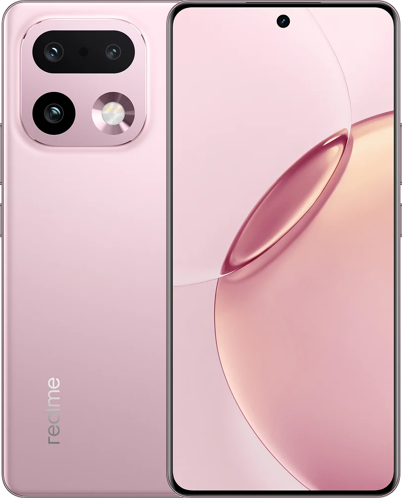 Realme 16 Pro+ 5G in Camellia Pink