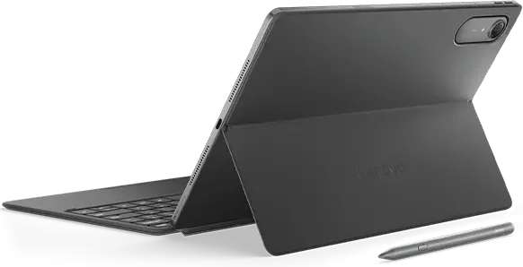 Lenovo Idea Tab Pro Gen 2, with the keyboard pack, from behind