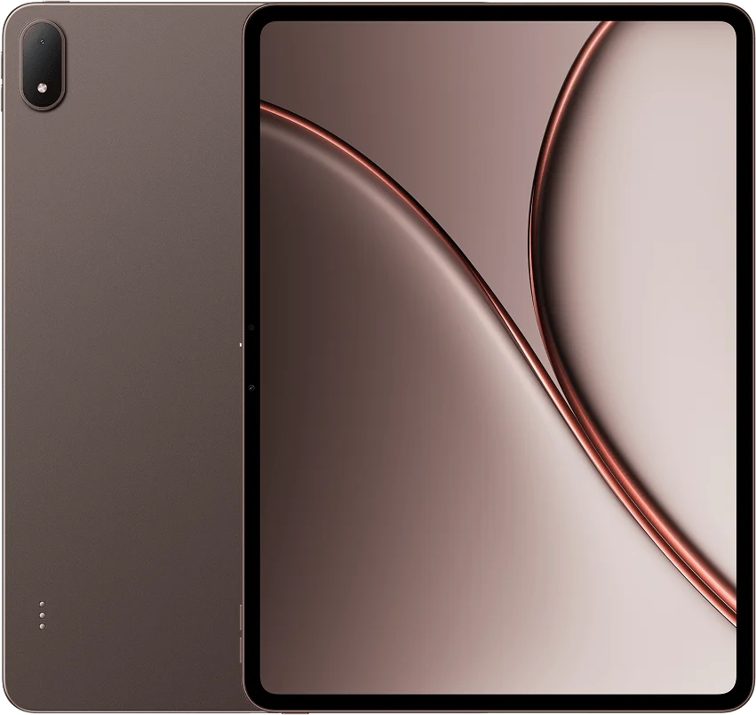 OnePlus Pad 4, in Dune Glow, front and back