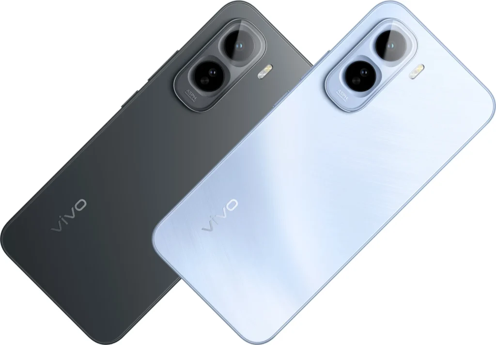 Vivo T5 Pro 5G, angled studio view of the frame and camera island