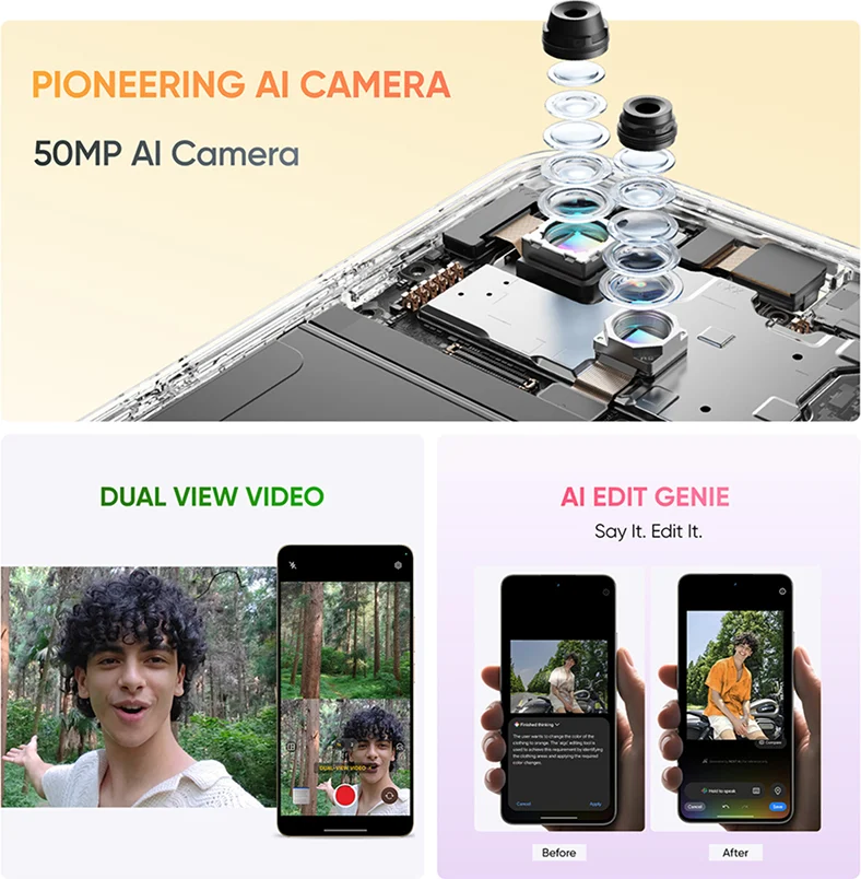 Realme P4 5G, front display view showing minimal screen bezels