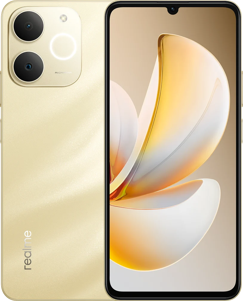 Realme P4 Lite in Beach Gold