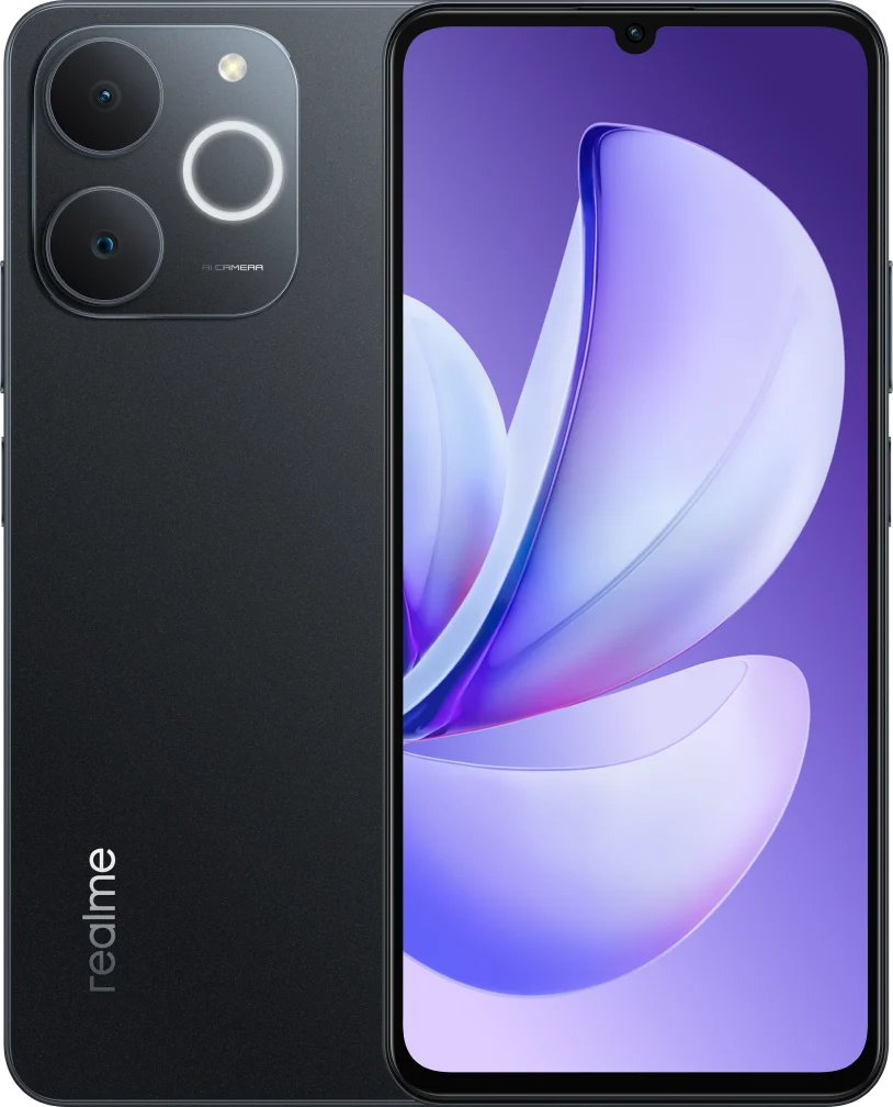 Realme P4 Lite in Obsidian Black