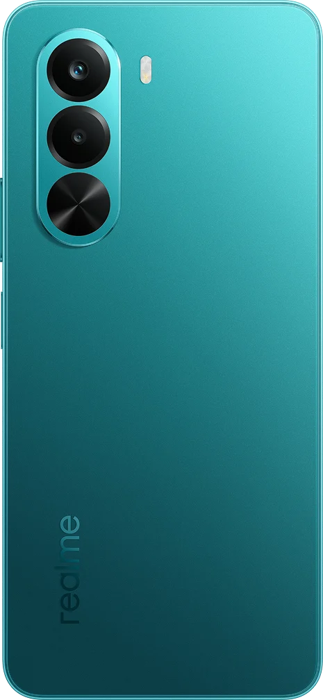 Realme P4x 5G, side profile view illustrating slim chassis design