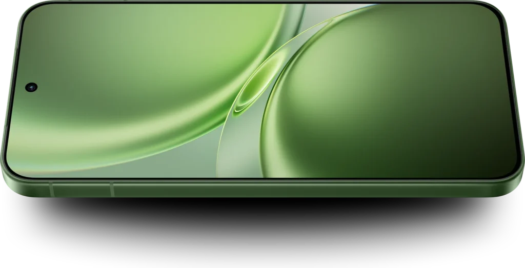 Vivo X300 FE, front at an angle, screen on