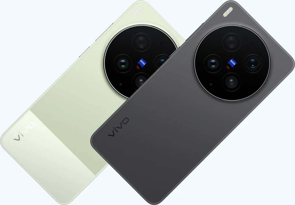 Vivo X300 Ultra, both colours at an angle, from the back