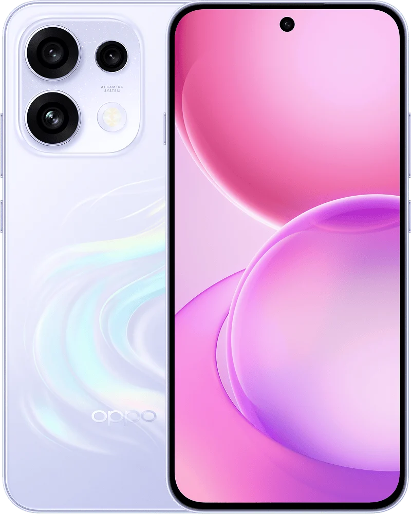 OPPO Reno 16c 5G in Stellar Purple