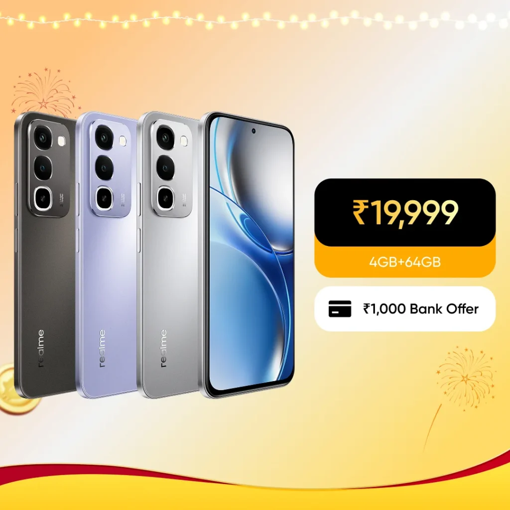 Realme P4R 5G, angled chassis perspective highlighting frame profile