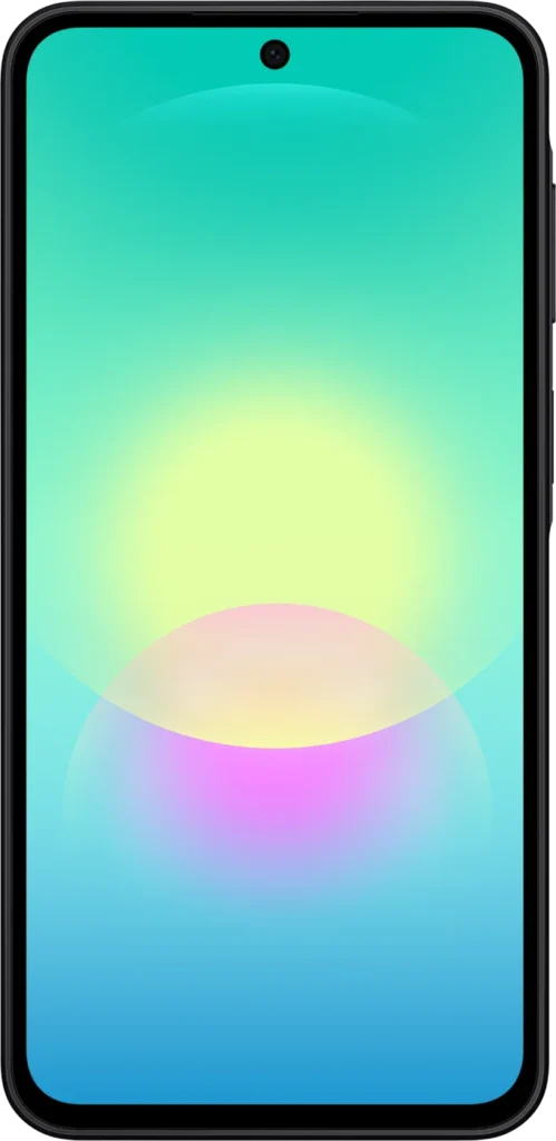 Samsung Galaxy A27 5G, front view in Black