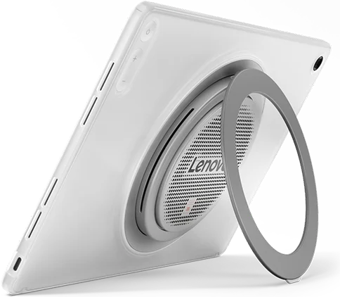 Lenovo Tab Plus Gen 2, standing on its kickstand