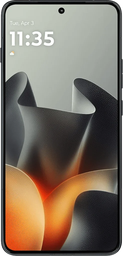 Motorola Edge 70 Max, front view showing 6.8-inch Quad HD+ display