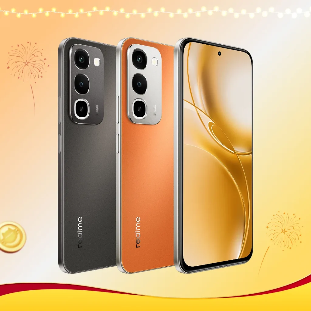 Realme NARZO 100x 5G, angled chassis perspective highlighting frame profile