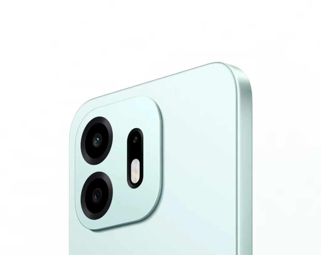 OnePlus OnePlus N6, angled rear view in Fresh Mint