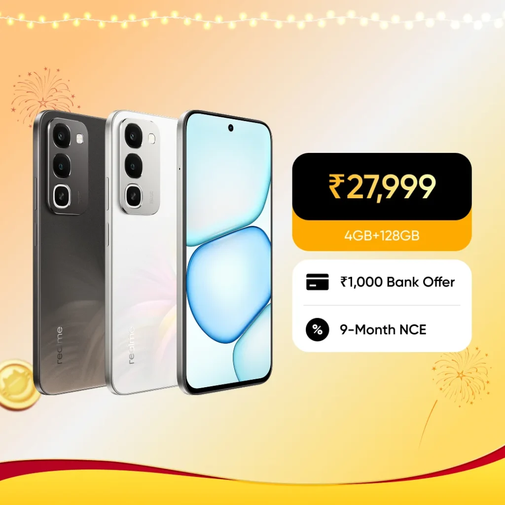 Realme 16x 5G, angled chassis perspective highlighting frame profile