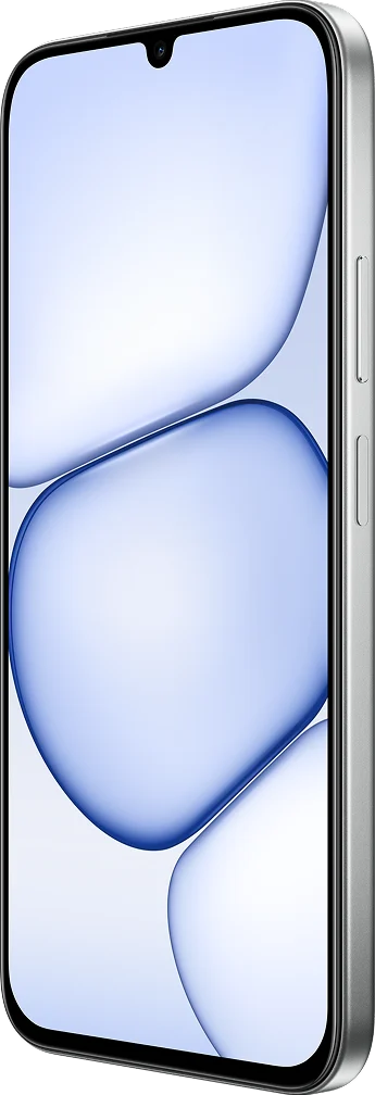 realme C100i, in Skyline Silver, front at an angle