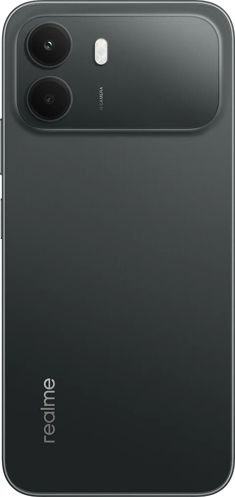Realme C100i, side profile view illustrating slim chassis design