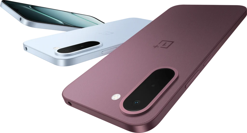 OnePlus OnePlus N6x, in Burgundy Red and Ice Blue finishes
