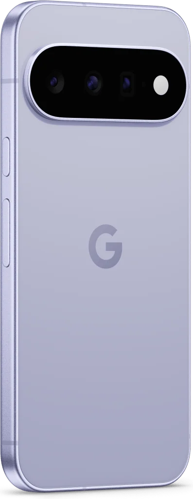 Google Pixel 11, in Frost, angled rear view