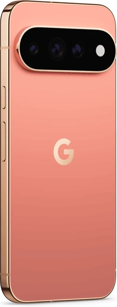 Google Pixel 11 Pro XL, in Canyon, angled rear view