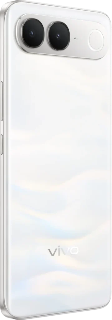 Vivo S2, in Silk White, from the back