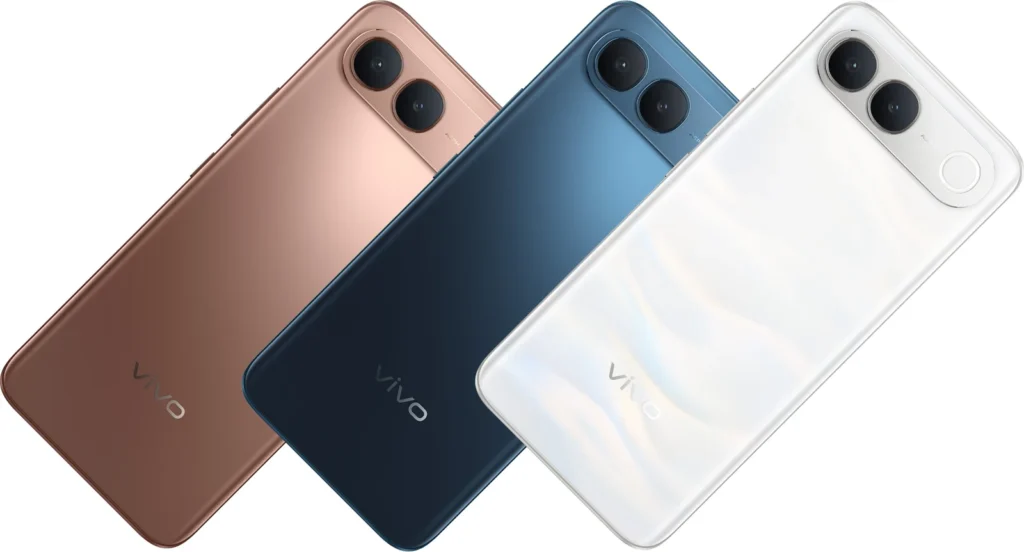 Vivo S2, angled profile showing the 7.99mm frame and camera module