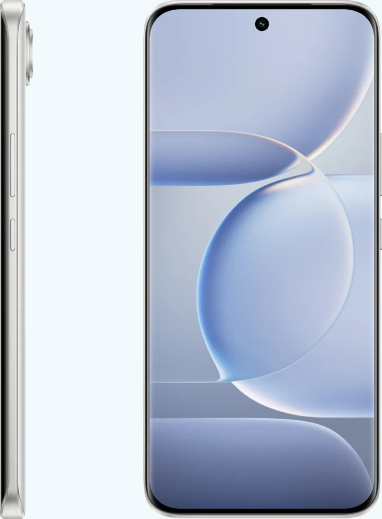 Vivo S2, in Silk White, side and front