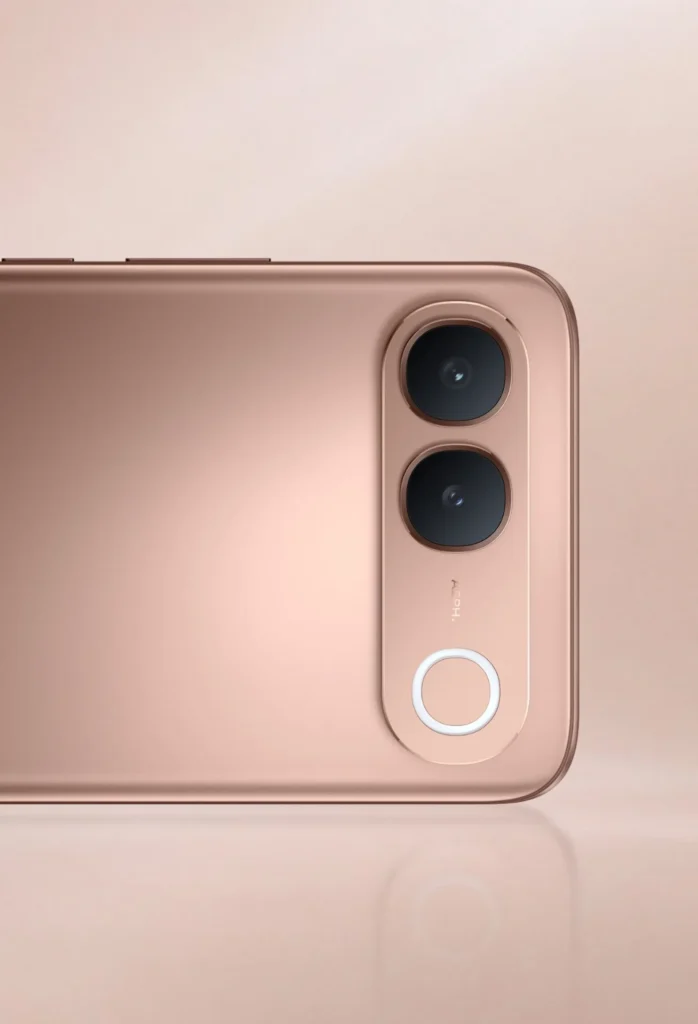 Vivo S2, close-up of the Regal Bronze finish