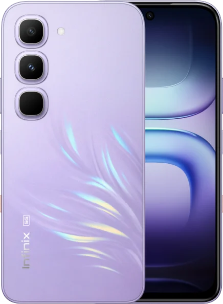Infinix Hot 70 Pro 5G in Silk Glow Purple
