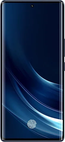 Lava Virat Curve, from the front, with a blue wallpaper