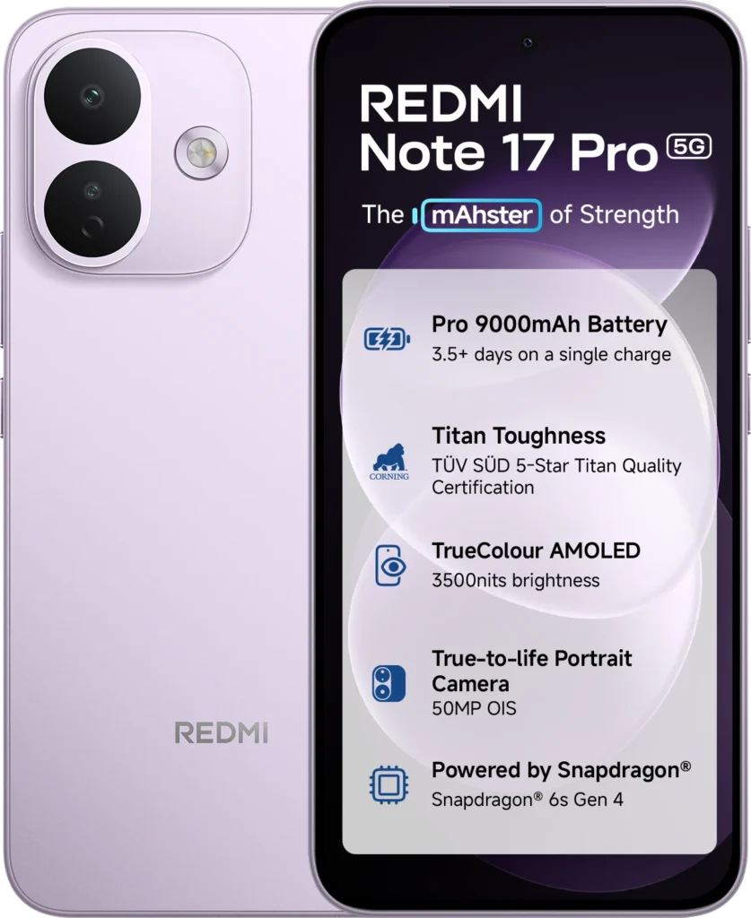 Redmi Note 17 Pro 5G in Purple Vibe