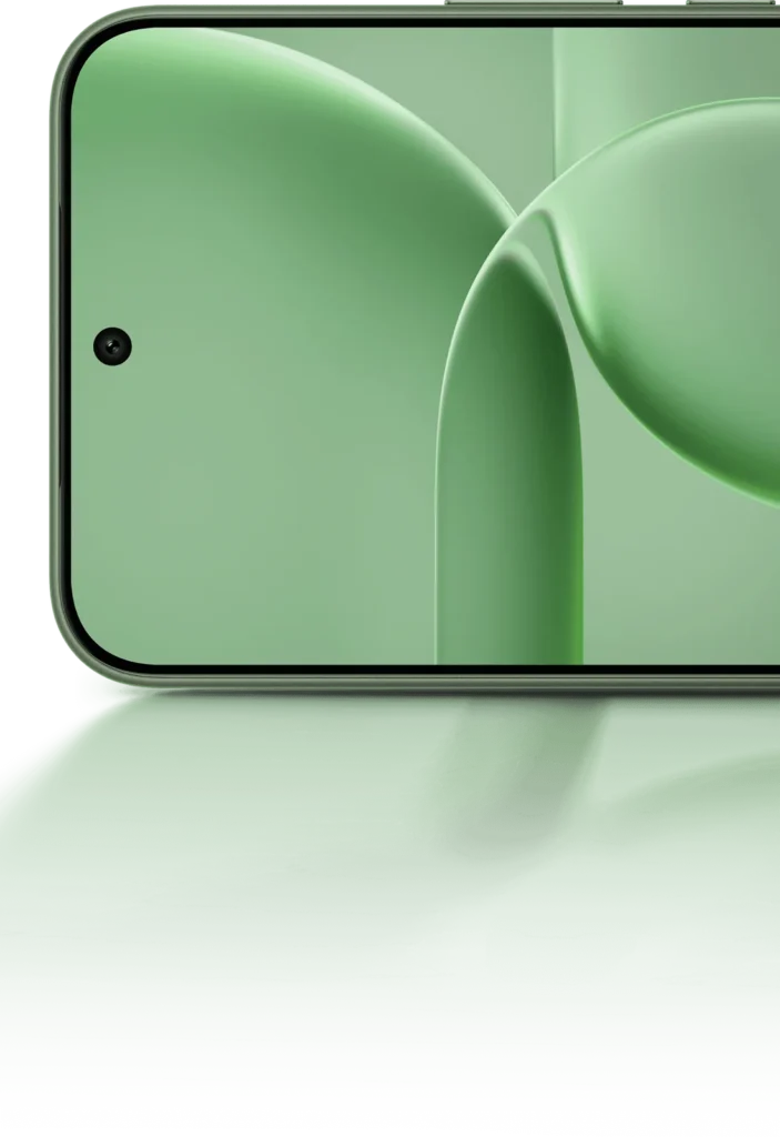 Vivo S2 FE, in Stellar Green, front at an angle