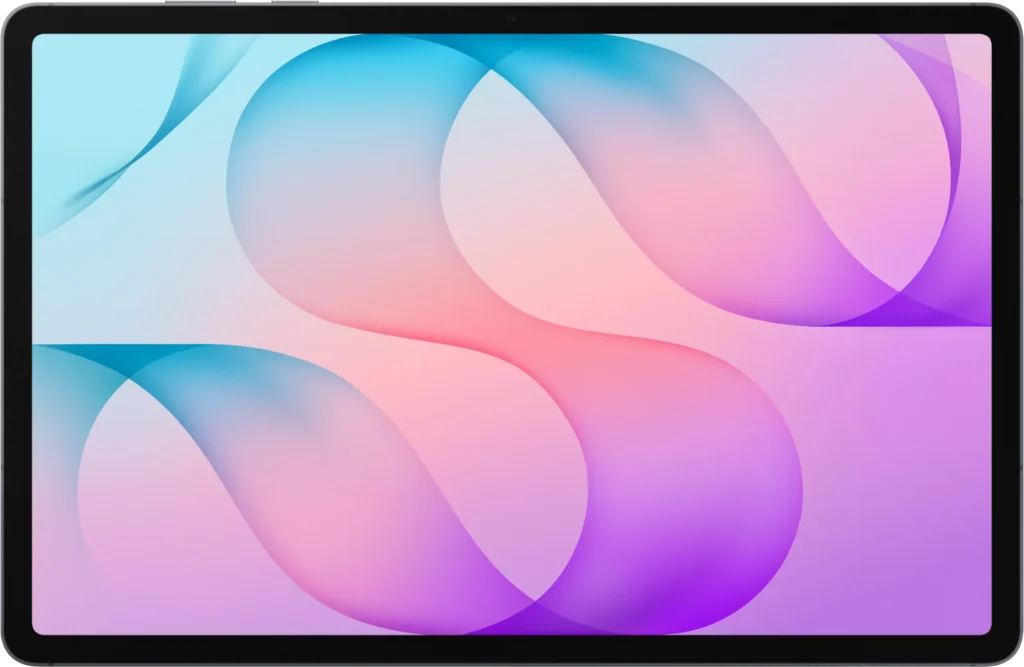 Samsung Galaxy Tab S12+, in Gray, from the front