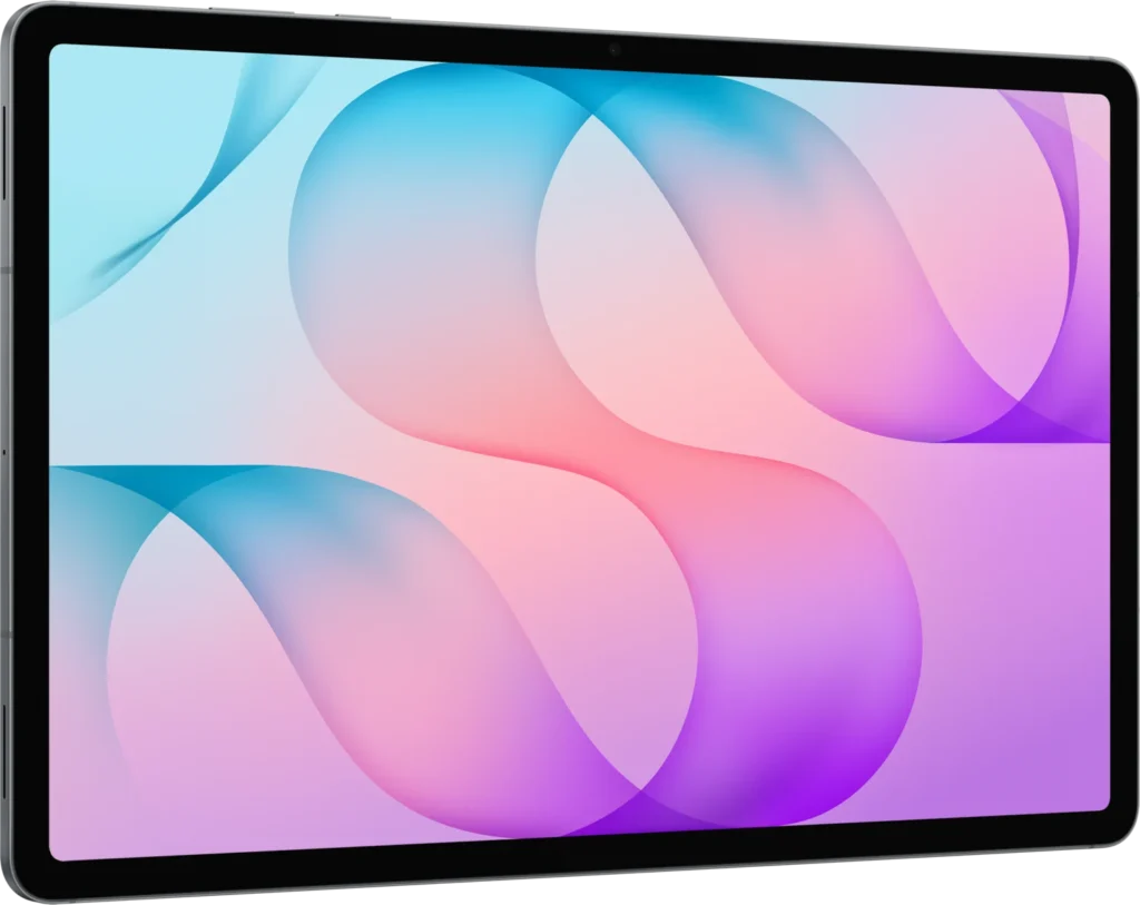 Samsung Galaxy Tab S12+, in Gray, front at an angle
