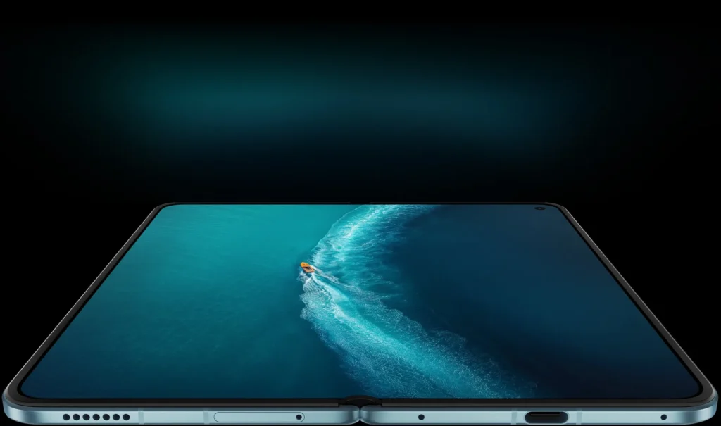 Vivo X Fold6, unfolded, main screen on a dark background
